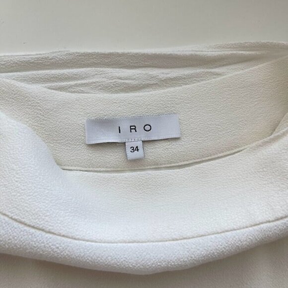 IRO White Nicole Wrap Whimsical Lace Trim Preppy Mini Skirt Size 2 XS - Picture 4 of 12